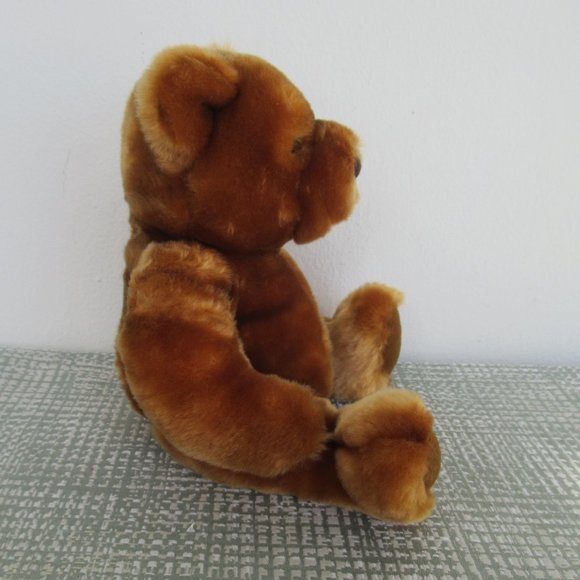 Greek Velvets Fluffy Teddy Bear Plush 11" Stuffed Toy Brown - Picture 2 of 7